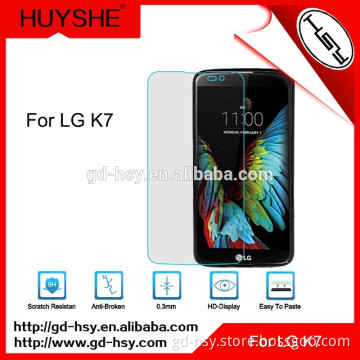 Tempered Glass Screen Protector for LG K7/Crystal Clear Screen Silicone Film Commonly Used Mobile Accessories
